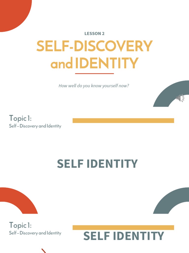 Lesson 2 Self Identity Pdf Identity Social Science Adolescence