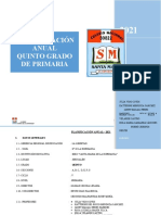 Programacion Anual Quinto Grado 2021