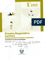 Evaluacion - Diagnostica - de - Lectura - FREDY RIVERA LOZANO - Primero A