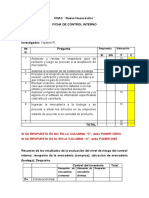 Modelo de La Ficha de Control Interno