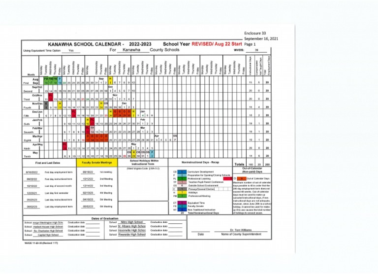 2022-23 KCS Calendar Option | PDF