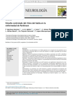 Estudio Controlado Del Ritmo Del Habla en La Enfermedad de Parkinson