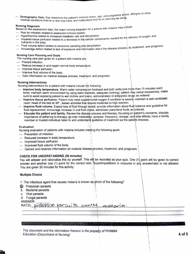 nursing-care-plan-for-a-patient-with-malaria-pdf-malaria-dehydration