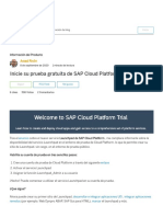 Inicie Su Prueba Gratuita de SAP Cloud Platform Launchpad Blogs de SAP