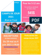 1-Pamphlet Camps de Jour 2021