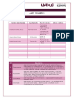 Acta de Constitución Project Charter ANDY COSMETICS 