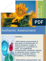 Presentation. Authentic Assessment