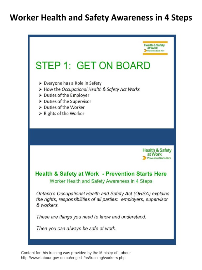 Worker Health And Safety Awareness In 5 Steps