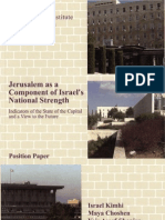 Jerusalem As A Component of Israels National Strength