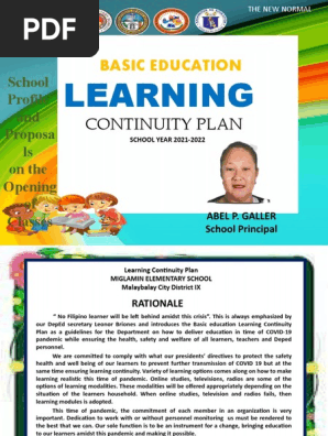 MIGLAMIN ES LEARNING CONTINUITY PLAN