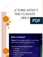 Factors Affect The Climate Area