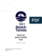 Itf Rules of Beach Tennis 2021