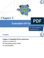Embedded OS for WSNs Chapter 3 Overview