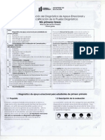 Manual de Aplicación Del Diagnóstico Del Apoyo Emocional y Manual de Calificación de Prueba Diagnóstica para Primer Grado Primaria