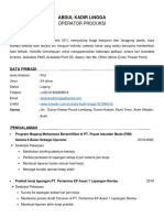 CV Bahasa Indonesia