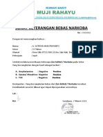 Surat Keterangan Bebas Narkoba