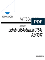 Bizhubc654e C754ePartsManual