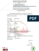 Formulir Pendaftaran Musyawarah Nasional Badan Eksekutif Mahasiswa Seluruh Indonesia