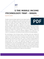Escaping The Middle Income (Technology) Trap - Brazil: Vijayasenthil - 2028338 August 27, 2021