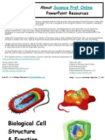 Biological Cell Structure Function Lecture PowerPoint VBC 2