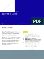 Product Intelligence Toolkit - Buyer's Deck