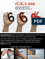 ANGKA 666: Apakah Artinya ? Apakah Tujuannya ?