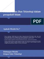 FILSAFAT DAN TEKNOLOGI ISLAM