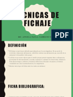 Técnicas de Fichaje