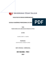 Reseña Historica de La Administración Tributaria en El Perú