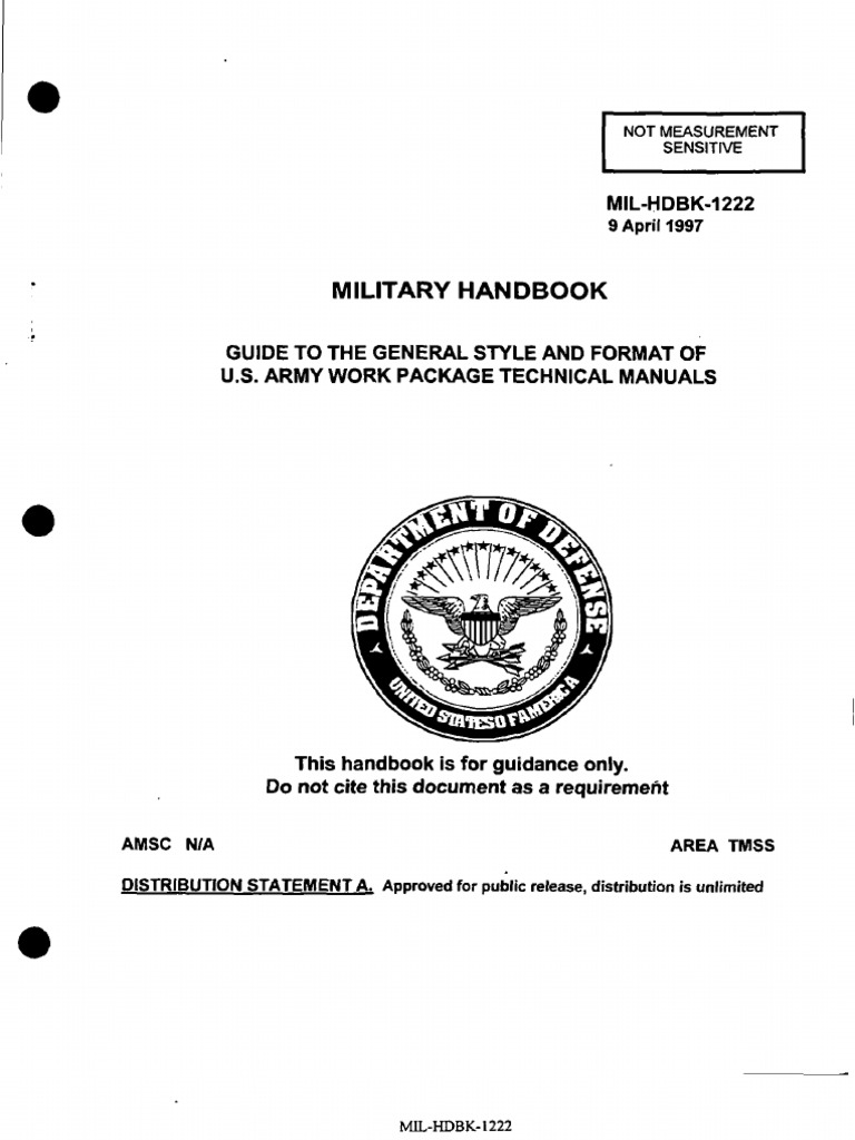 Military Handbook MILHDBK1222 Technology