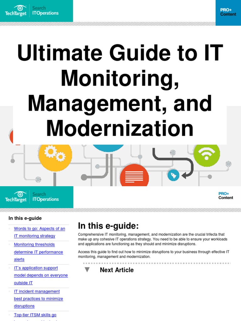 IT Monitoring Modernization Guide | PDF | Cloud Computing | It Service ...
