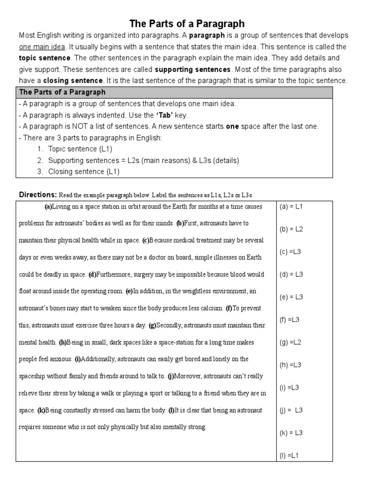 Understanding Paragraph Structure | PDF | Paragraph | Health Sciences