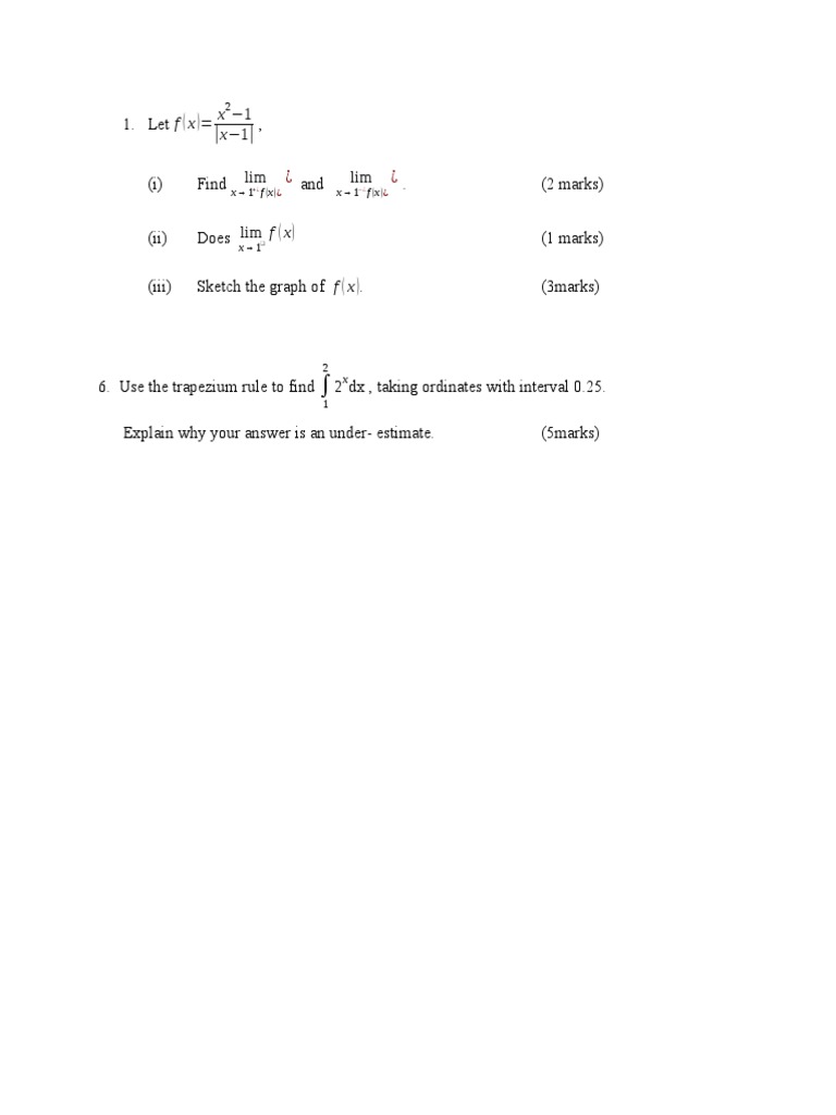 Limits and Integration Techniques | PDF