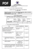 Accomplishment Report in Career Guidance