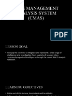 CASE MANAGEMENT ANALYSIS SYSTEM (CMAS)