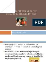 Factores culturales del desarrollo lingüístico