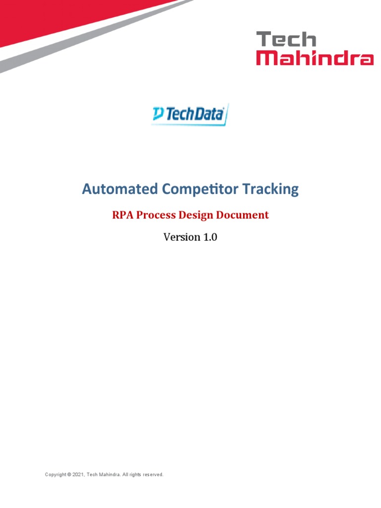 PDD - V1.0 - Automated Competitor Tracking | PDF | Microsoft Excel ...