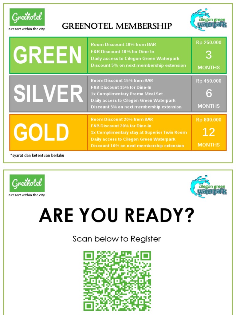 Membership Menu Card | PDF