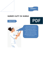 Nurse'S Duty in Wards: Objectives