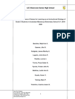 The Effectiveness of Games For Learning As An Instructional Strategy of Grade 3 Students in Inosluban Marawouy Elementary School S.Y. 2019 2020