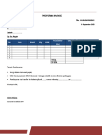 Format Proforma Invoice