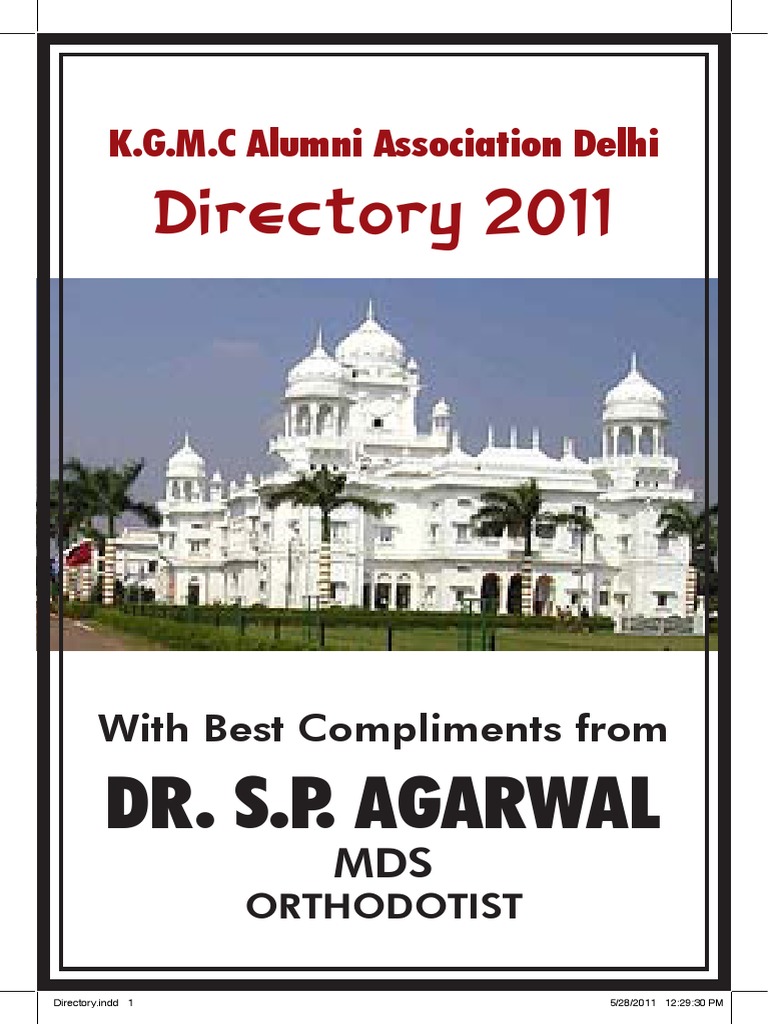 K.G.M.C Alumni Directory 2011 | PDF | Doctor Of Medicine | Vocational ...