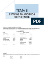 Tema 8. - Estados Financieros Proyectados. Xyz