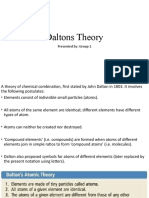 Daltons Theory: Presented By: Group 1