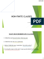 NON-FINITE CLAUSES (cLASE)