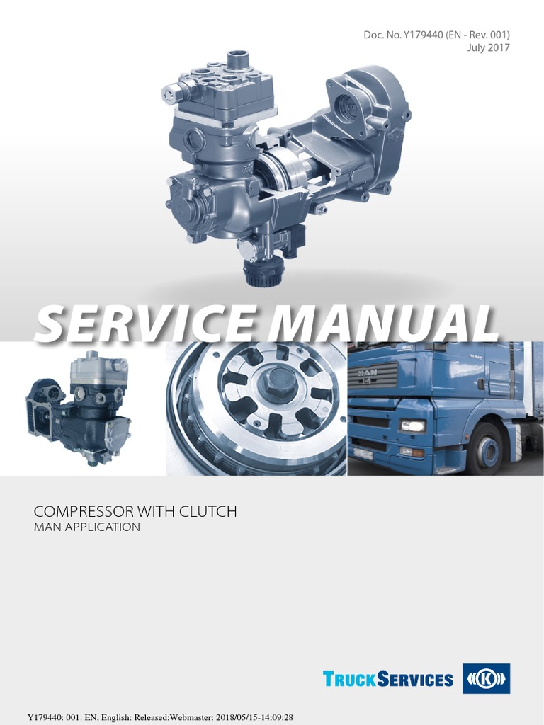Service Manual: Compressor With Clutch | PDF | Piston | Valve