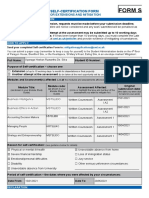 New Self-Certification Form 2019-20