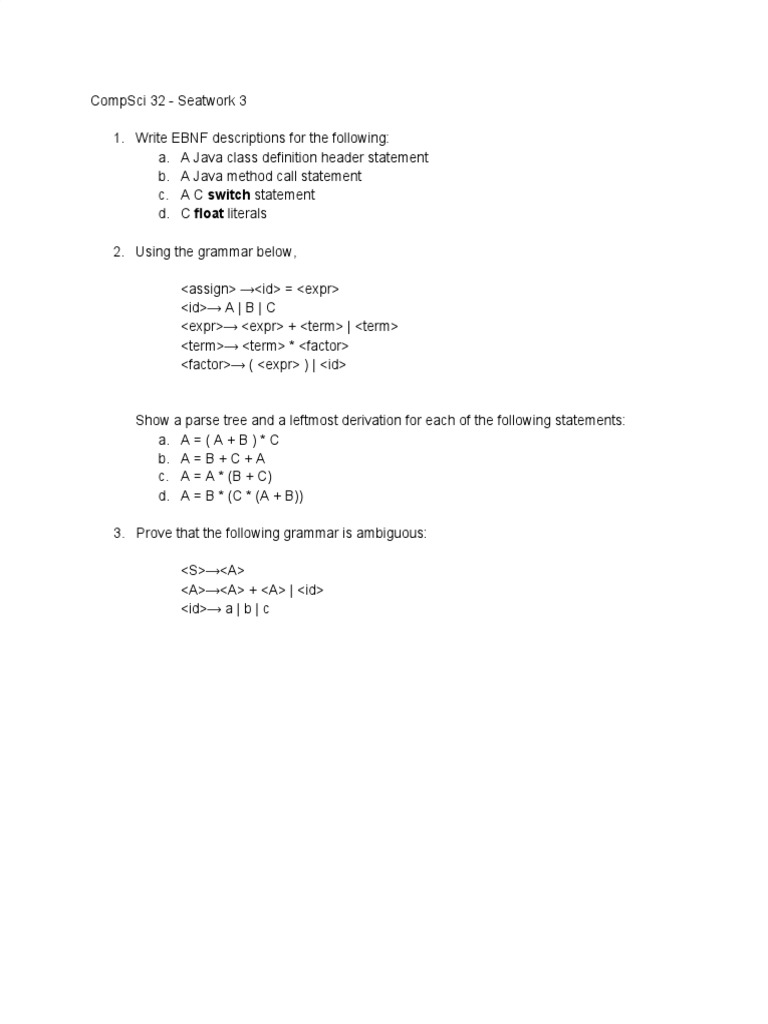 Cs 32 SW 3 | PDF