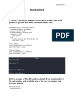 Practical Set-1: The Result Is 600 The Result Is 70