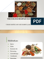 TEKNOLOGI REMPAH DAN BUMBU